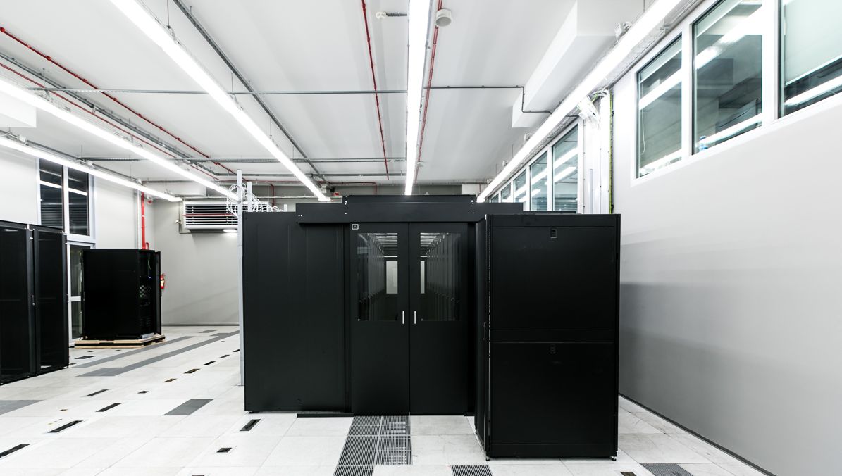 server chamber in beyond.pl data center old brewery, Stary Browar, Poznan